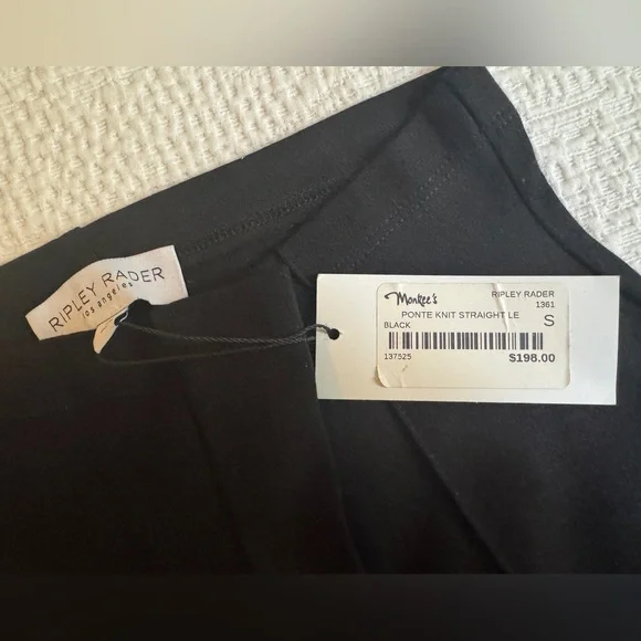 Ripley Rader Black Ponte Knit Wide Leg Pant Size 2 (4-6) - Picture 5 of 7